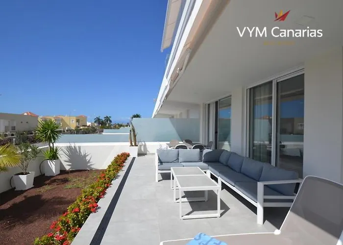 New Apartment In Las Terazzas De Costa Adeje. Big Terrace With A Garden, Heated Pool And Private Parking